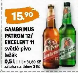 Coop GAMBRINUS PATRON 12 EXCELENT 11 nabídka