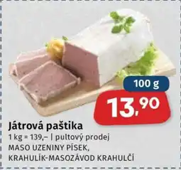 Coop Játrová paštika nabídka