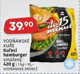 Coop Vodňanské kuře Kuřecí hamburger smažený nabídka