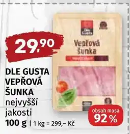 Coop Dle Gusta Vepřová šunka nabídka