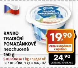 Coop RANKO TRADIČNÍ POMAZÁNKOVÉ nabídka