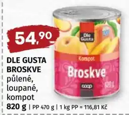 Coop DLE GUSTA BROSKVE nabídka