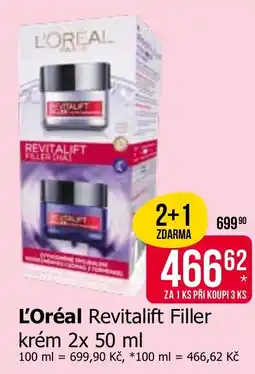 Teta L'Oréal Revitalift Filler nabídka