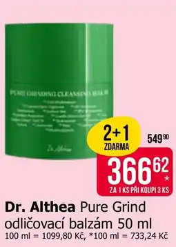 Teta Dr. Althea Pure Grind odličovací balzám nabídka