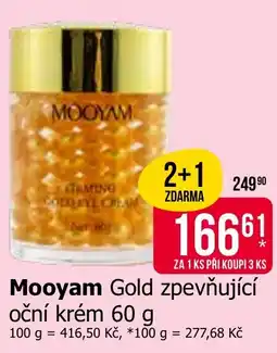 Teta Mooyam Gold zpevňující oční krém nabídka