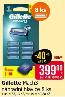 Teta Gillette Mach3 nabídka