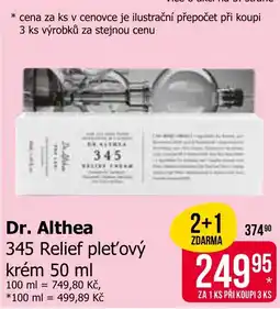 Teta Dr. Althea 345 Relief pleťový krém nabídka