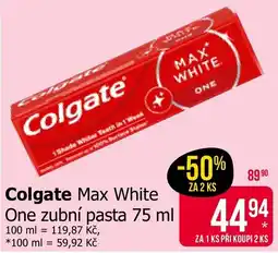 Teta Colgate Max White One nabídka