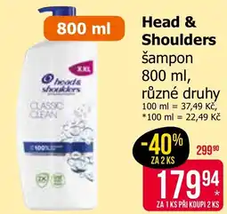Teta Head & Shoulders šampon nabídka