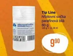 Teta Tip Line hřbitovní svíčka parafínová bílá nabídka