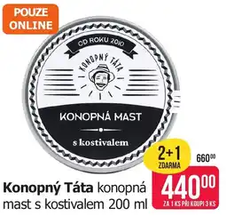 Teta Konopný Táta konopná mast s kostivalem nabídka