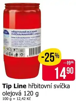 Teta Tip Line hřbitovní svíčka olejová nabídka