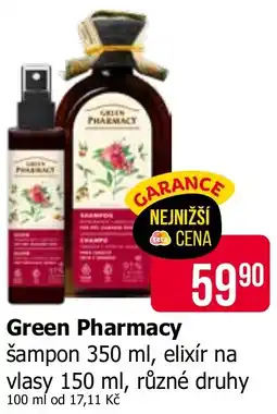 Teta Green Pharmacy šampon, elixír na vlasy nabídka