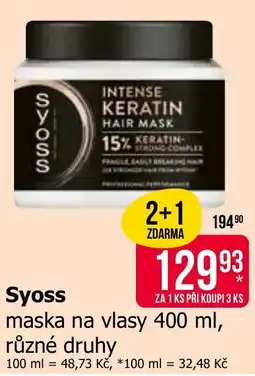 Teta Syoss maska na vlasy nabídka