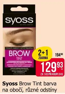 Teta Syoss Brow Tint barva na obočí nabídka