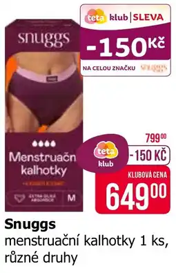 Teta Snuggs menstruační kalhotky nabídka