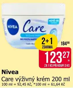 Teta Nivea Care výživný krém nabídka