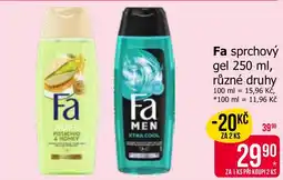 Teta Fa sprchový gel nabídka