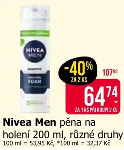 Teta Nivea Men pěna na holení nabídka