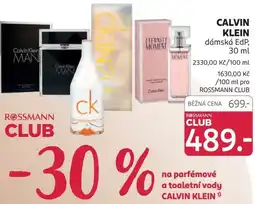 Rossmann Calvin Klein damska edp nabídka