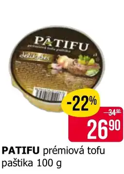 Teta Patifu prémiová tofu paštika nabídka
