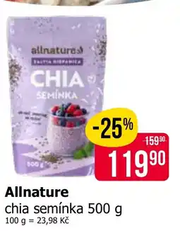 Teta Allnature chia semínka nabídka