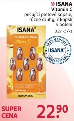 Rossmann Isana vitamin c pečující pletové kapsle nabídka