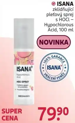 Rossmann Isana zklidňující pleťový sprej s HOCl nabídka