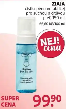 Rossmann Ziaja čistící pěna na obličej nabídka