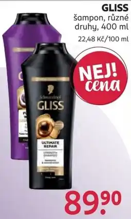 Rossmann Gliss šampon nabídka