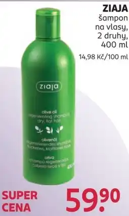 Rossmann Ziaja šampon na vlasy nabídka
