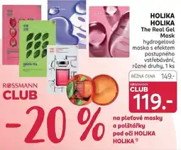 Rossmann Holika holika the real gel mask nabídka
