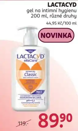 Rossmann Lactacyd intimní gel classic nabídka