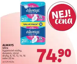 Rossmann Always ultra hygienické vložky nabídka