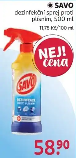Rossmann Savo dezinfekční sprej proti plísni nabídka