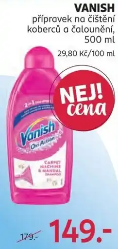 Rossmann Vanish přípravek na čištění koberečů a čalounění nabídka