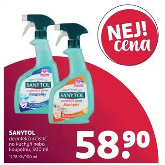 Sanytol dezinfekční čistič na kuchyň nebo koupelnu