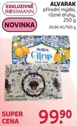 Rossmann Alvarak přírodní mýdlo nabídka