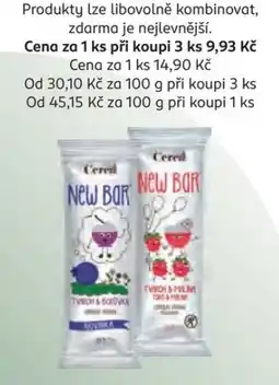 Rossmann Cereal new bar nabídka