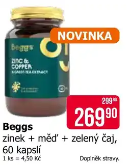 Teta Beggs zinek + měď + zelený čaj nabídka