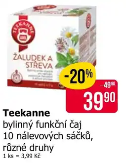 Teta Teekanne bylinný funkční čaj nabídka