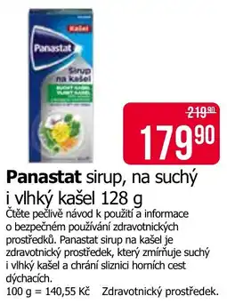Teta Panastat sirup na suchy a vlhky kašel nabídka