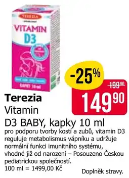 Teta Terezia Vitamin D3 BABY nabídka