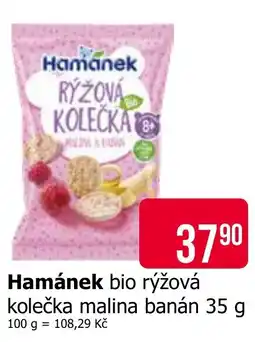 Teta Hamánek bio rýžová kolečka malina banán nabídka