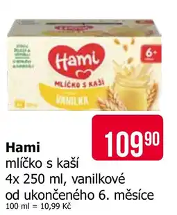 Teta Hami mlíčko s kaší nabídka