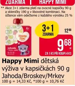 Teta Happy Mimi dětská výživa v kapsičkách 90 g nabídka