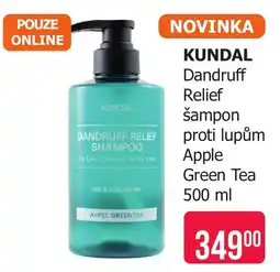 Teta Kundal dandruff relief šampon proti lupům apple green tea nabídka
