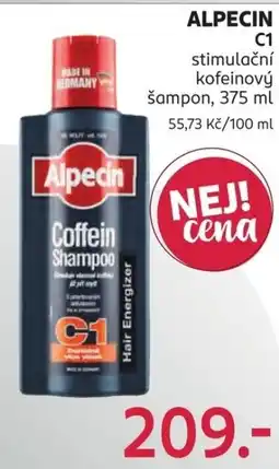 Rossmann Alpecin coffein šampon nabídka