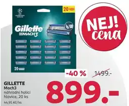 Rossmann Gillette Mach3 nabídka