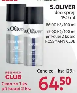 Rossmann s.Oliver deo sprej nabídka